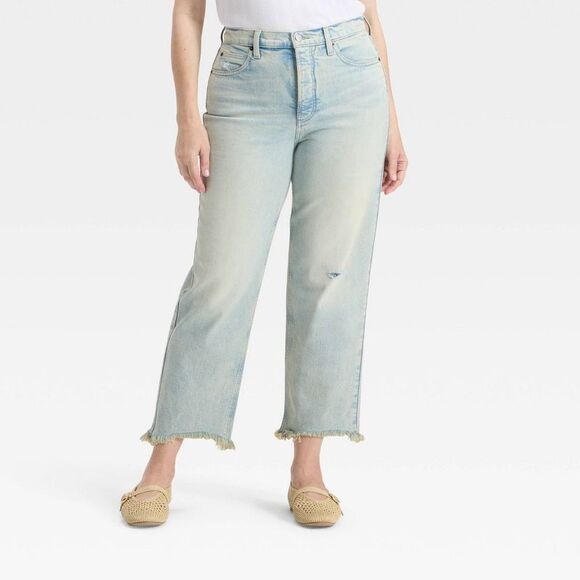 Universal Thread - Women's High-Rise Straight Ankle Jeans - Universal Light Wash - Picture 4 of 4